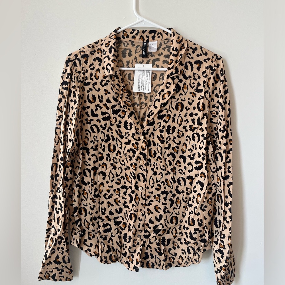 H&M Leopard Blouse